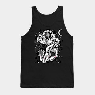 Astronaut Bowling Ethereum ETH Coin To The Moon Crypto Token Cryptocurrency Blockchain Wallet Birthday Gift For Men Women Kids Tank Top